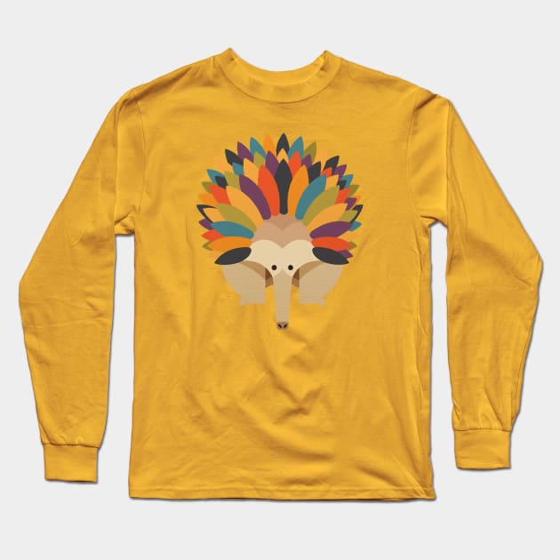 Echidna Long Sleeve T-Shirt by theprintedsparrow